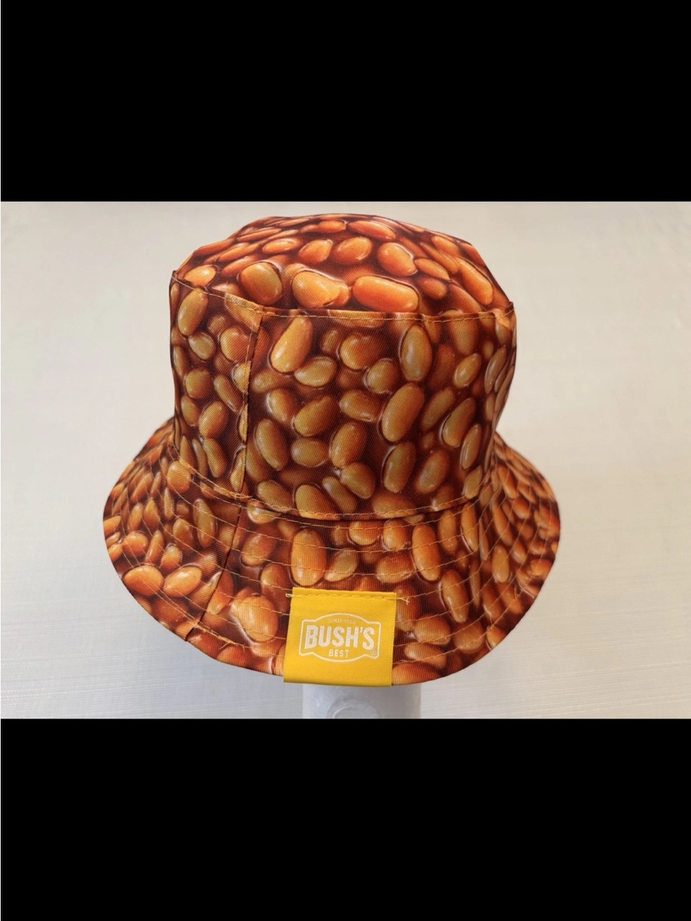 Bush`s Baked Beans Reversible Bucket Hat One Size OSFM New